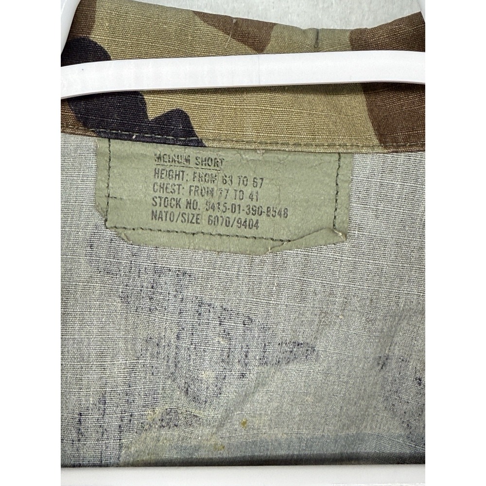 Vintage US Army M81 Woodland Camo BDU Coat Size Medium Short - Picture 2 of 6